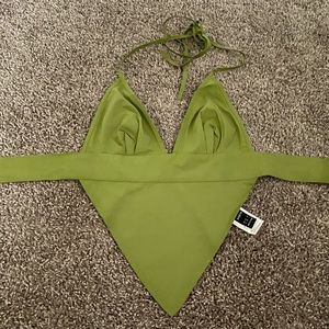 Backless halter top